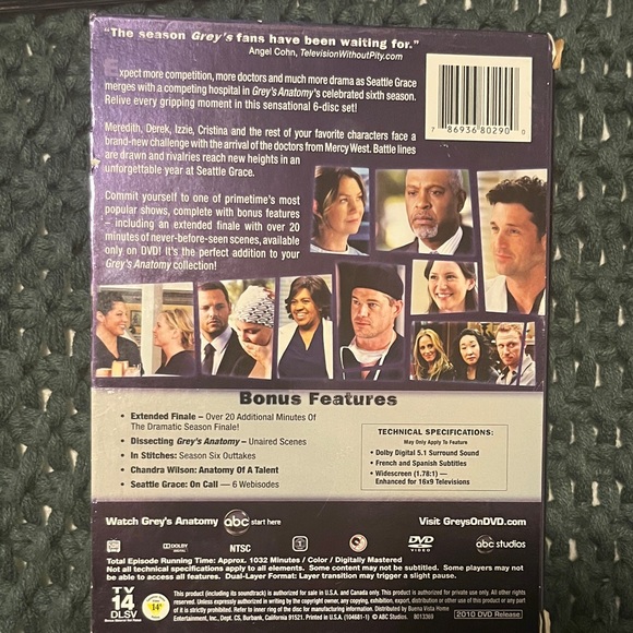 Grey's Anatomy Complete Sixth Season DVD - Picture 2 of 10